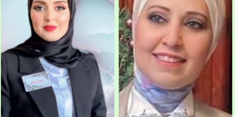 الفنانة التشكيلية الأردنية إزدهار الصعوب لمجلة أزهار الحرف حاورتها من لبنان جميلة بندر