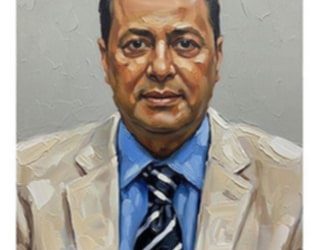 فاطنة شواف تبدع بورترية الشاعر ناصر رمضان عبد الحميد