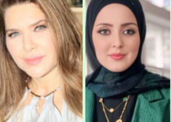 الفنانة اللبنانية التشكيلية نينا طاهر لمجلة أزهار الحرف حاورتها من لبنان جميلة بندر